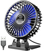 JZCreater USB Desk Fan, Portable Mini Fan, 3 Speeds Desktop Table Cooling, Plug in Power, Rotation Strong Wind, Quiet Personal Small Fan for Home Desktop Office Travel Bedroom, Pink