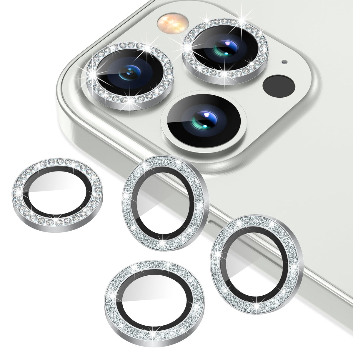 AGVEE 3+3 6 Pack for iPhone 12 & Mini & Pro Camera Lens Protector Cover