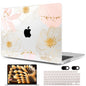 MEEgoodo Case for M5/M4/M3/M2 MacBook Air 13 inch 2026 2025 2024 2022, Fit Model A3449/A3240/A3113/A2681, Case Compatible with MacBook Air 13.6-inch, Tropical Pink Flowers