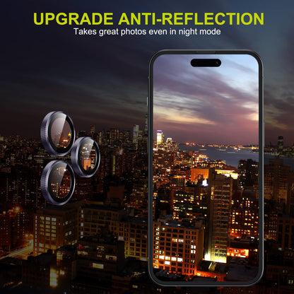 WSKEN for iPhone 14 Pro/iPhone 14 Pro Max Camera Lens Protector,[Night Shooting Mode] HD Tempered Metal Glass Camera Screen Protector Cover Film Accessories,Deep Purple