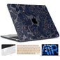 TWOLSKOO for MacBook Air 15 inch Case 2026 2025 2024 2023 Release M5 A3448 M4 A3241 M3 A3114 M2 A2941, Plastic Hard Shell & Screen Protector & Keyboard Cover & Type C Adapter, Graphite Marble