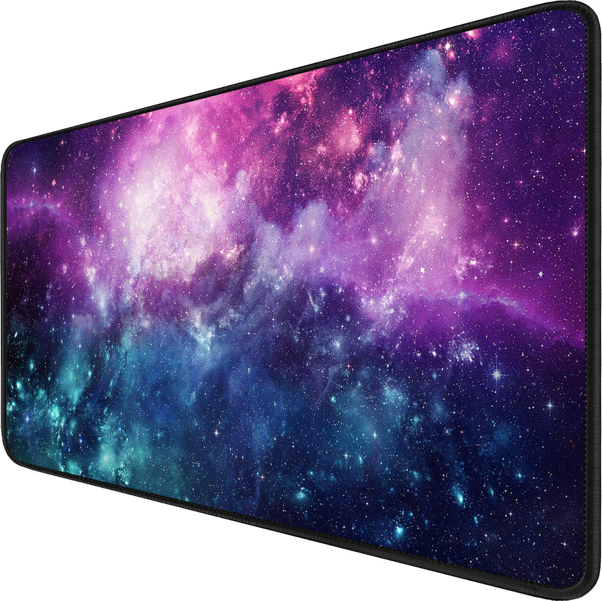 Large Mouse Pad with Stitched Edges, Durable Non-Slip Natural Rubber Base