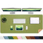 AFIING Leahter Desk Pad 47" x 17", Red,Desk Cover mat