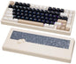 KEEBMONKEY WOBKEY Rainy 75 CNC Aluminum HMX/JWK/Cocoa Switches Triple-Mode Connectivity Mechanical Keyboard with Superior Acoustics, RGB/FR4/Silver SUS304/7000mAh/Cocoa Switch (Pro - Red Velvet)