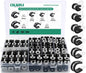OURU 5/16 Inch Cable Clamps, Rubber Coated Insulated Clamps, 30pcs, 8mm