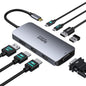 Selore Laptop Docking Station Dual HDMI Monitor 13-in-1 USB-C Dock