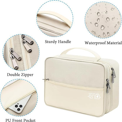 Electronic Organizer Travel Case, Travel Cord Organizer Case Portable Waterproof Cable Organizer Bag for Charger, Cord, USB, Power Bank, Earphone