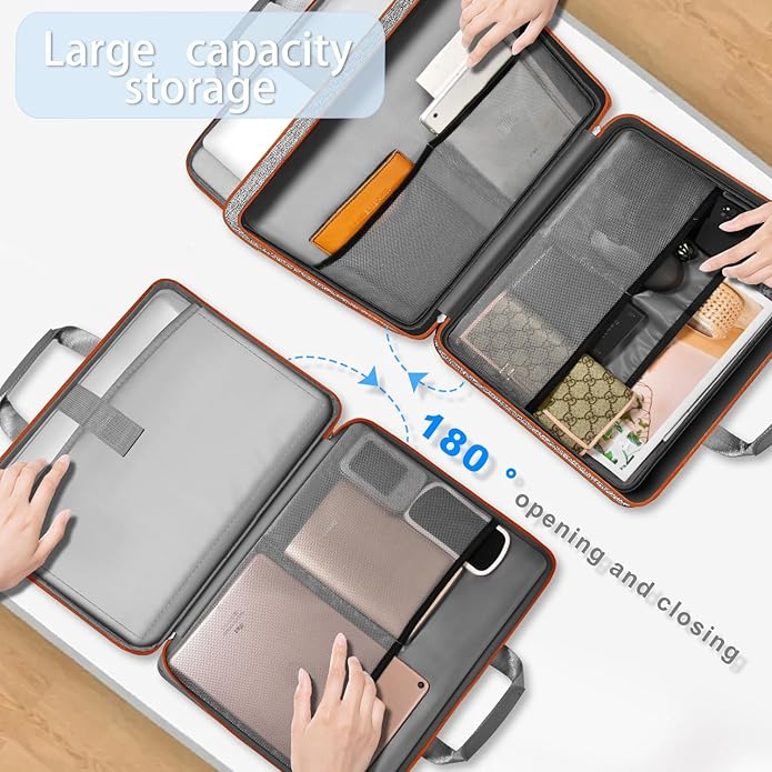 ZINZ Expandable Laptop Case 15.6 Inch Sleeve, Protective Carrying Case Compatible with MacBook Neo 16", MacBook Pro 16"/15.4", Dell XPS 16" and Most 15" 15.6" 16" Notebook，G01OG01