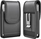 Holster for iPhone 17 Air, 17 Pro, 17, 16e, 16, 16 Pro, 15, 15 Pro, 14, 14 Pro, 13, 13 Pro - Leather Holster Case with Belt Clip, Pouch with Magnetic Closure (Fits Slim/Thin Case Only)