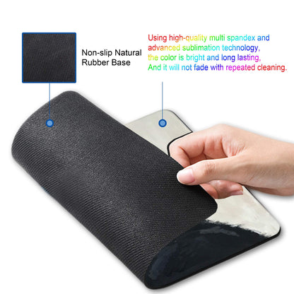 SHALYSONG Gorilla Oil Painting Mouse Pad, Non-Slip Small Computer Mousepad