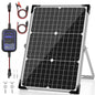 Voltset 20W 12V Solar Panel Battery Charger Trickle Maintainer Kit