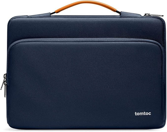 tomtoc 360 Protective Laptop Carrying Case for 16-inch New MacBook Pro M3/M2/M1 Pro/Max A2991 A2780 A2485 2023-2019, Water-Resistant Laptop Bag Sleeve with Accessory Pocket for The New Razer Blade 15