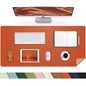 AFIING Leahter Desk Pad 47" x 17", Red,Desk Cover mat