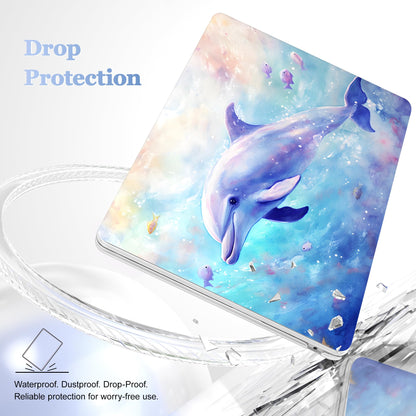 Lepeoac Case for 2026/2025/2024/2023 MacBook Air 15-inch Laptop Release M5 A3448 /M4 A3241 /M3 A3114 /M2 A2941, Stylish Protective Hard Shell Cover for MacBook Air 15.3 inch, Blue Whale