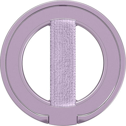 EWA MagOne Ultra Phone Grip Stand with Replaceable Elastic Finger Loop, Removable Magnetic Ring Holder Kickstand Loop, Accessories for iPhone 16, 15, 14, 13 Pro/Max/Plus (Purple)