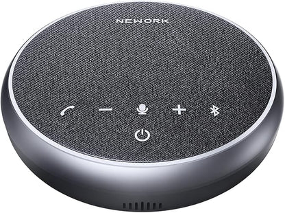 Bluetooth Conference Speakerphone with Microphone, 3 Mics with 360° Voice Pickup, 12H Call Time, Noise Reduction, USB-C Plug & Play, Portable Design, Compatible with Windows, iOS
