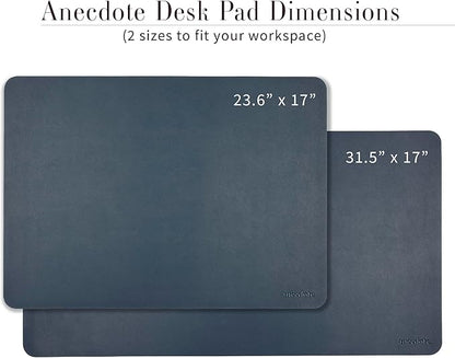 ANECDOTE Vegan Leather Desk Pad - 31.5"x17" Desk Mat for Your Office. This Quality Large Mouse Pad has Chic Elegance, Professional Look & Satisfying Touch - The Perfect Leather Mouse Pad for You!