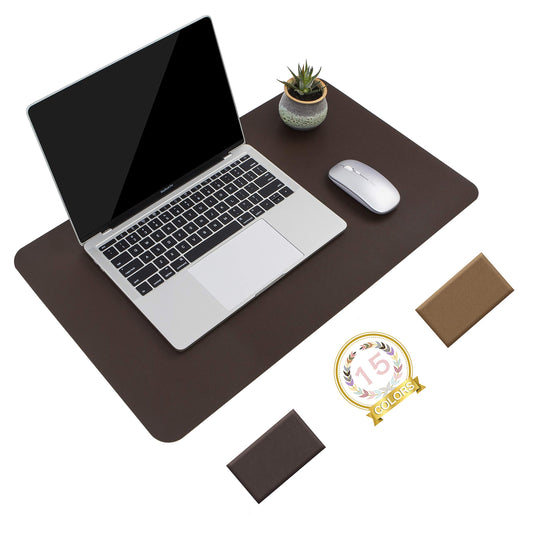 YSAGi Non-Slip Leather Desk Pad, Waterproof Laptop Computer Desk Keyboard Mat, Table Protector Blotter Mat, Large Mouse Pad for Office/Work/Home/Decor(Black, 31.5" x 15.7")
