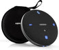 M4 Bluetooth Speakerphone Conference Microphone with AI Noise Reduction Full-Duplex AI Transcription USB Speakerphone 360° Voice Pickup Conference Speaker Home Office for Teams/Zoom, Black