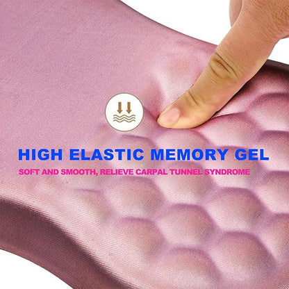 Mouse Pad Wrist Support, Ergonomic Mouse Pad with Massage Dot, Comfortable Computer Mouse Pad for Laptop, Wrist Rest Pain Relief Mousepad with Non-Slip PU Base for Office & Home, 12 x 8 in