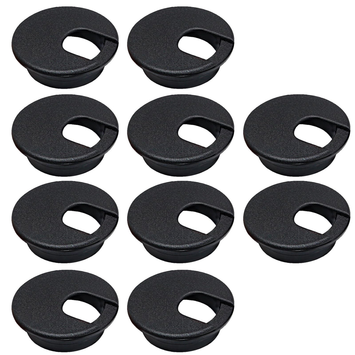 EASYEAH 10 Pcs Desk Grommet 1-3/8" / 35 mm, Desk Cord Hole Cover