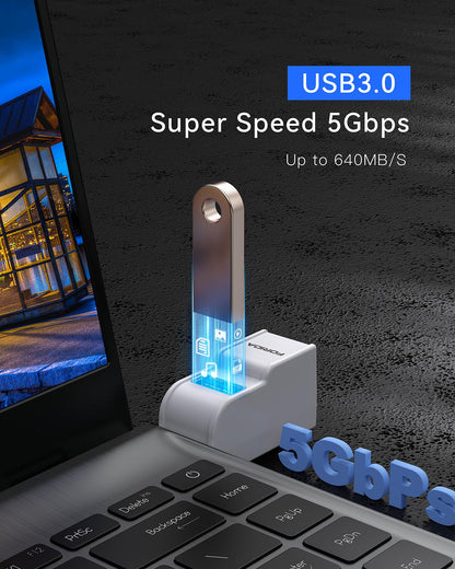 Mini USB Hub 3-Port USB Splitter 1 in 3 Out, Data USB Expander Adapter