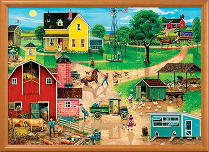 MasterPieces 500 Piece EZ Grip Jigsaw Puzzle for Adults, Family, Or Youth - After The Chores - 19.25"x26.75"