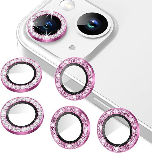 AGVEE 3+3 6 Pack for iPhone 15/15 Plus Camera Lens Protector Cover