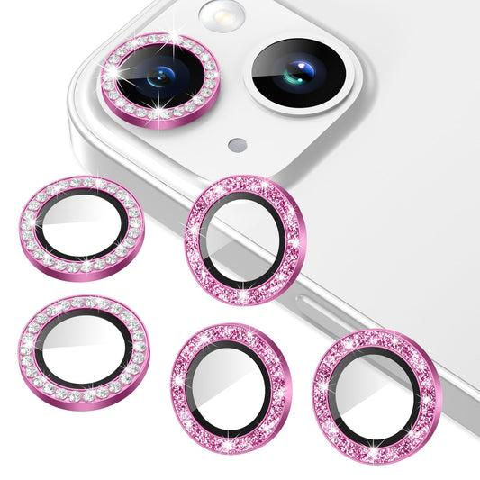 AGVEE 3+3 6 Pack for iPhone 15/15 Plus Camera Lens Protector Cover