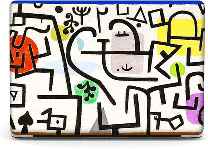 Berkin Arts for MacBook Air 13.6 inch Case A3240 A3113 A2681 (M4 M3 M2) 2025 2024-2022 Release with Keyboard Cover & Screen Protector Naive Art (Picture of A Journey by Paul Klee)