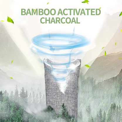 6 Pack Bamboo Charcoal Air Purifying Bag, Activated Charcoal Bags Odor Absorber, Moisture Absorber, Natural Car Air Freshener, Shoe Deodorizer, Odor Eliminators For Home, Pet, Closet