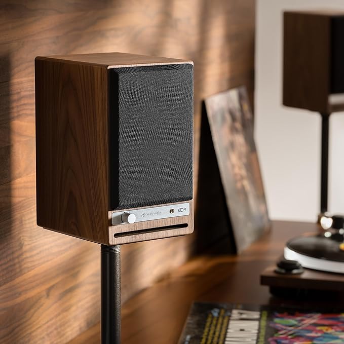 Audioengine HD4 Powered Bookshelf Speakers – Bluetooth 5.3 aptX Adaptive,