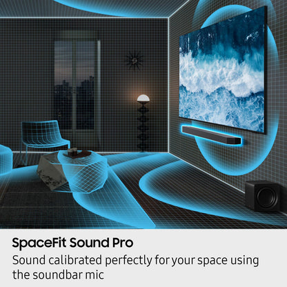 Samsung Q800F 5.1.2ch Q Series Soundbar + Subwoofer, Wireless Dolby Atmos, Q-Symphony, Game Mode Pro, Smart Integration (HW-Q800F, 2025)