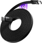 Statik MagStack USB C to USB C Cable, Magnetic Anti Tangle Flat Type C Charger Fast Charging Cord, Magnetic Charging Cable, Compatible with iPhone 16 Pro Max, 15, Galaxy S24 Ultra, 100W 6FT/2M