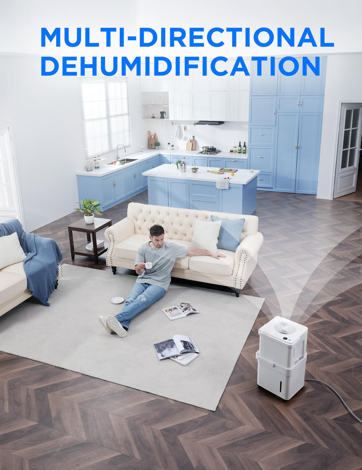 Midea Cube 20 Pint Dehumidifier for Basement, 1,500 Sq. Ft, Energy star