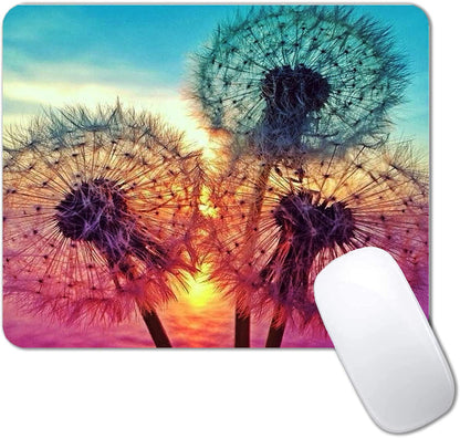 Dandelion Mouse Pad Non-Slip Rubber Base Gaming MousePads for Computers Laptop Office,Cute Mouse Pads with Designs for Women,9.5"x7.9"x0.12"(240mm x 200mm x 3mm)