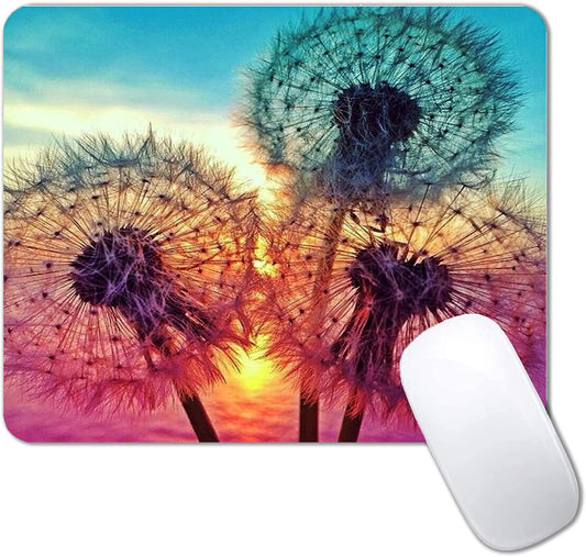 Dandelion Mouse Pad Non-Slip Rubber Base Gaming MousePads for Computers Laptop Office,Cute Mouse Pads with Designs for Women,9.5"x7.9"x0.12"(240mm x 200mm x 3mm)