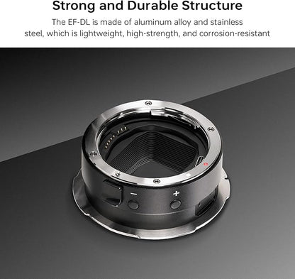 VILTROX EF-DL Lens Mount Adapter Auto Focus EF/EF-S Lens to DJI Ronin 4D Camera Lens Adapter Converter with USB Type-C Upgrade Compatible with Canon EF/EF-S Lens to DJI Ronin 4D Camera