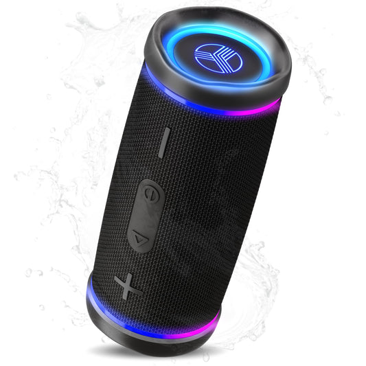 TREBLAB HD77 Waterproof Bluetooth Speaker, 30W Deep Bass, RGB Light, 20H