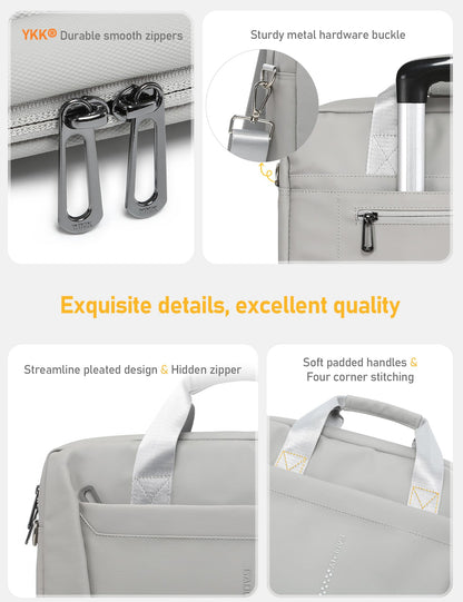 GAOCHY 13-14 Inch Laptop Shoulder Bag Business Briefcase Water Resistant Computer Messenger Bags Compatible with MacBook Pro 14, MacBook Air 13 M4, HP, Dell, ASUS Notebook, Grey