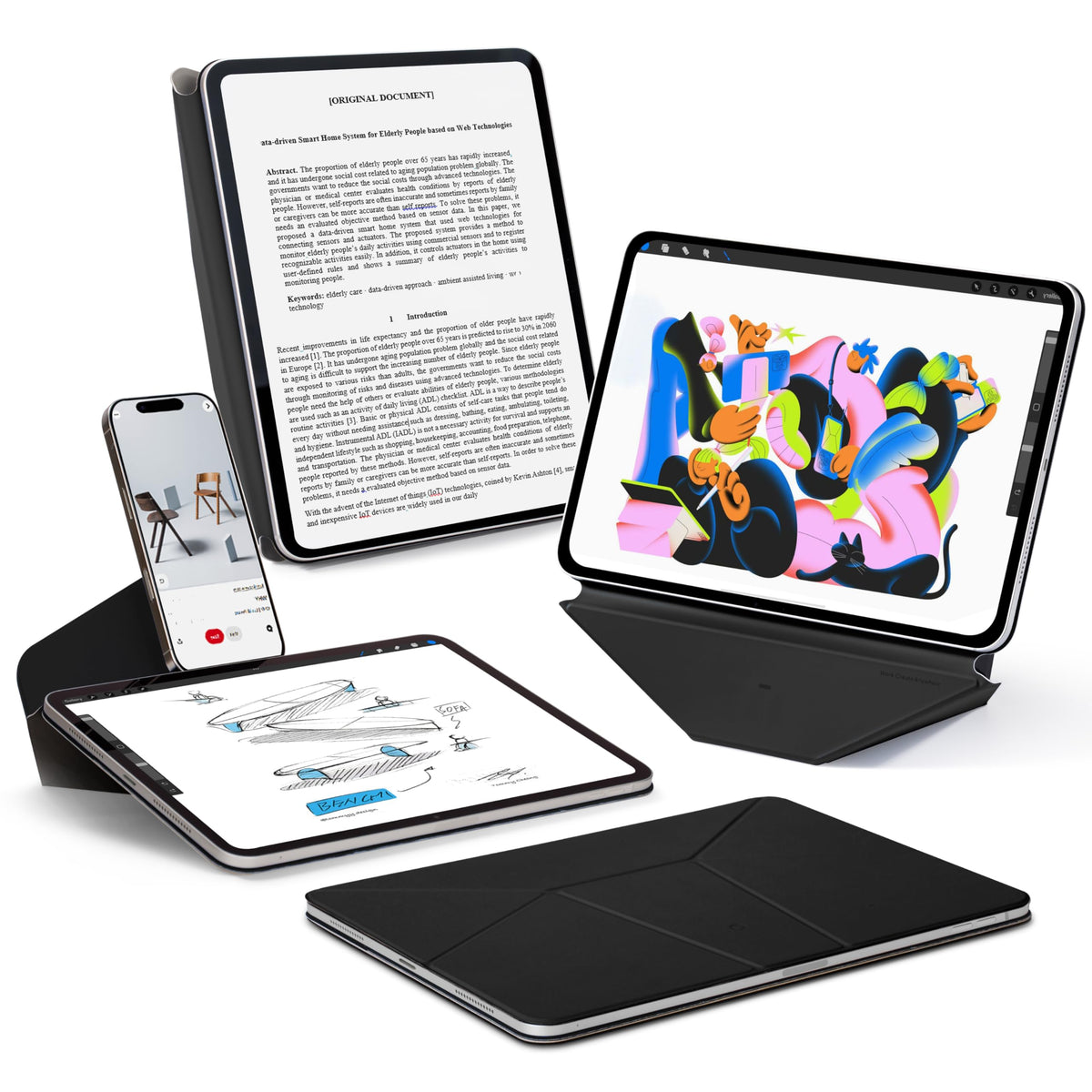 MOFT Dynamic Folio Case for iPad Pro 13 Inch M5 2025 & M4 2024