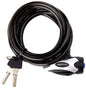 Weather Resistant Bike Security Cable Lock, 70 inches Length, 8mm Diameter, Black
