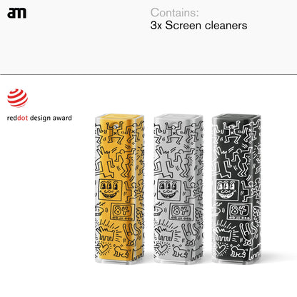 am Mist Screen Cleaner Spray, Microfiber Cloth – Alcohol-Free, Keith Haring