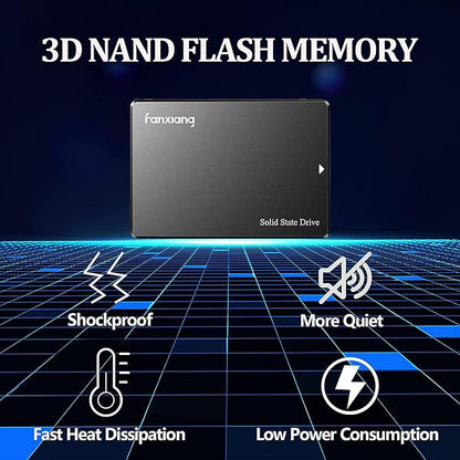 S101 256GB SSD SATA III 6Gb/s 2.5" Internal Solid State Drive, Read Speed up to 550MB/sec, Compatible with Laptop and PC Desktops(Black)