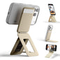 MOFT Phone Stand, Magnetic Phone Tripod Stand Stain-Resistant MOVAS Leather & Angle Adjustment & Strong Magnets Tripod for iPhone 18 Pro & 18 Pro Max & 17-12 Series (Included Metal Ring)-Sunset