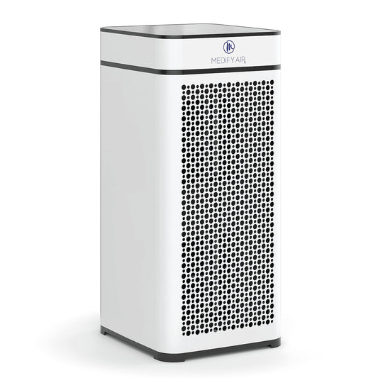 Medify MA-40 Air Purifier with HEPA Filter | 1,793 ft² Coverage in 1hr for Smoke, Wildfires, Odors, Pollen, Pets | Quiet Removal to 0.3 Microns | White, 1-Pack