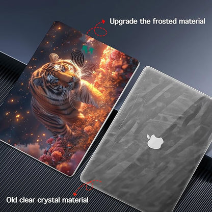for MacBook Pro 16 inch Case 2021 2022 2023 2024 Release A3186 A3403 M4 A2991 M3 A2780 M2 A2485 M1 Pro/Max, Hard Shell Case with Screen Protector & Keyboard Cover, Dream Tiger