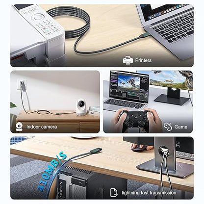 Kumiho 10Ft USB 3.0 Extension Cable Active Type A Male to A Female for PlayStation, Xbox, Keyboard, Mouse, USB Flash Drive, Printer, Camera and More