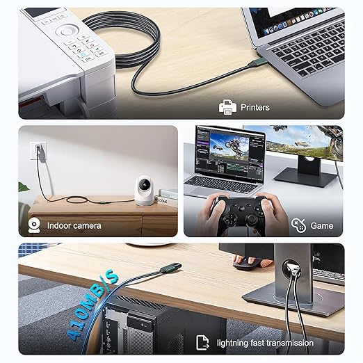 Kumiho 50FT USB 3.0 Extension Cable with Extension Chipsets Signal Booster Active Type A Male to A Female for PlayStation, Xbox, Keyboard, Mouse, USB Flash Drive, Printer, Camera and More
