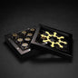 D6 Dice Set – 10× Six-Sided Resin Dice with Themed Designs – 16mm Tabletop for Wargames, RPGs, MTG, and Board Games (B-Dice in Wooden Box, Chaos Dice Set)